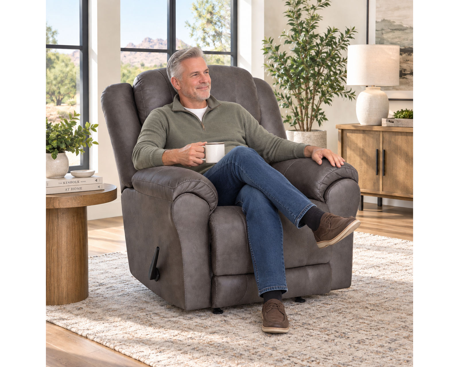 Croft 90" Reclining Sofa Smoke (Plush Comfort. Easy Reclining. Built for Everyday Living) 2 colors - Image 17