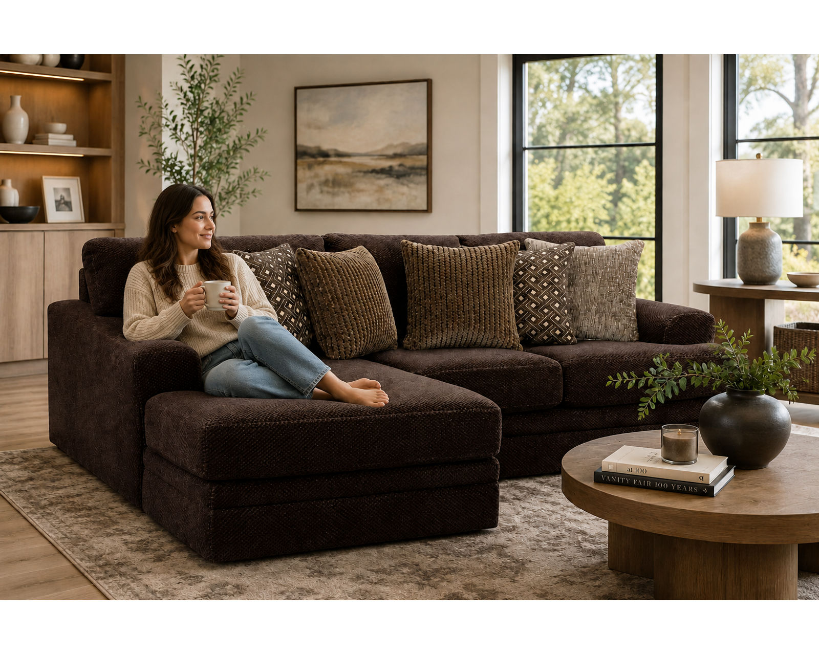 Mammoth Modular Sectional in Smoke (15 Pieces Available) - Image 17