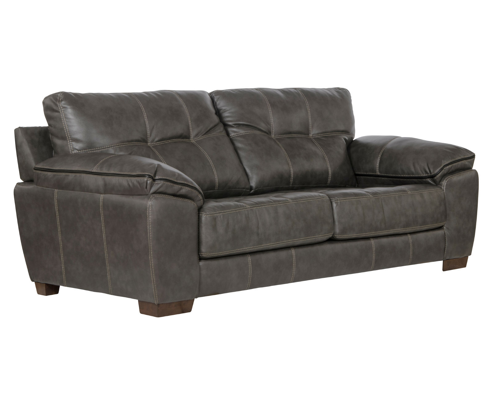 Hudson 97" Faux Leather Sofa (Includes Pillows) - 2 Colors - Image 21