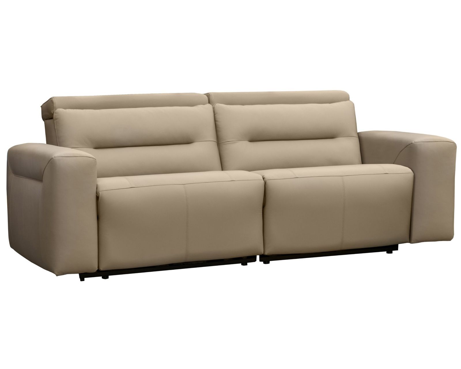 Hudson Dual Power Reclining Sofa — Available in Standard & Wide Cushions, 140+ Leather Options, and 82", 85", or 114" Widths
