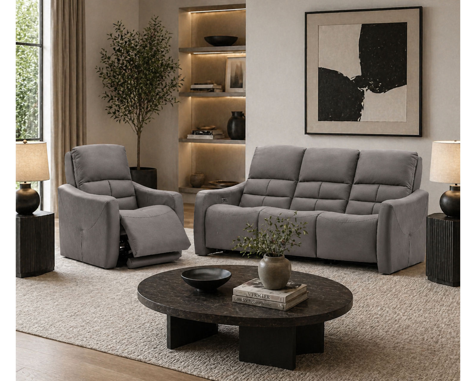 Asher Dual Power Reclining Sofa — Available in Standard & Wide Cushions, 140+ Leather Options, and 75", 79", or 97" Widths - Image 22