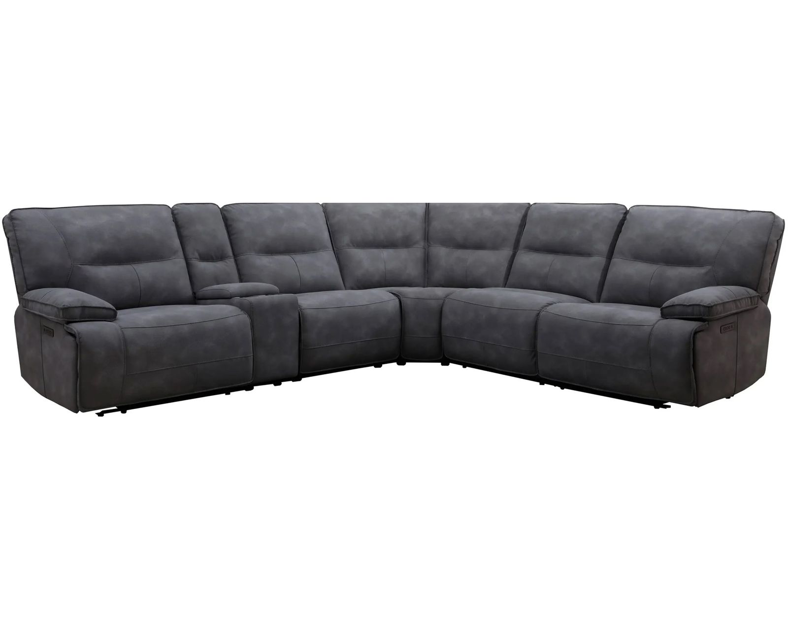 Gladiator 6 Piece Zero Gravity Power Headrest Power Reclining Sectional (Cobalt)