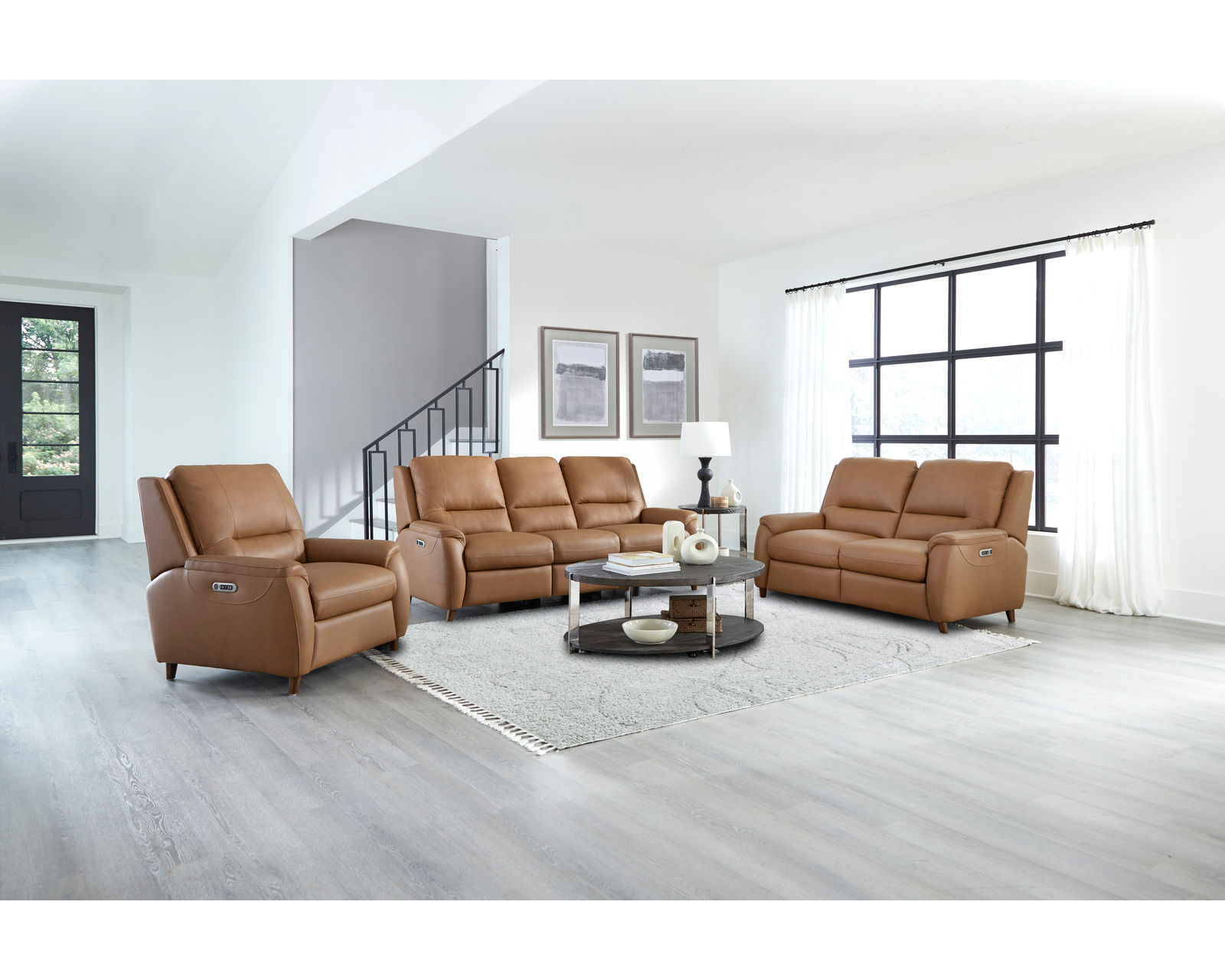 Austin 86" Power Headrest Power Reclining Leather Sofa (In stock) - Image 11