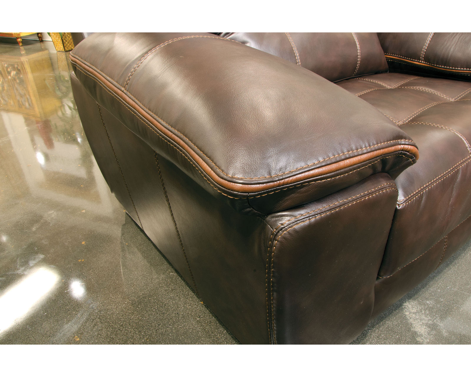 Hudson 97" Faux Leather Sofa (Includes Pillows) - 2 Colors - Image 13