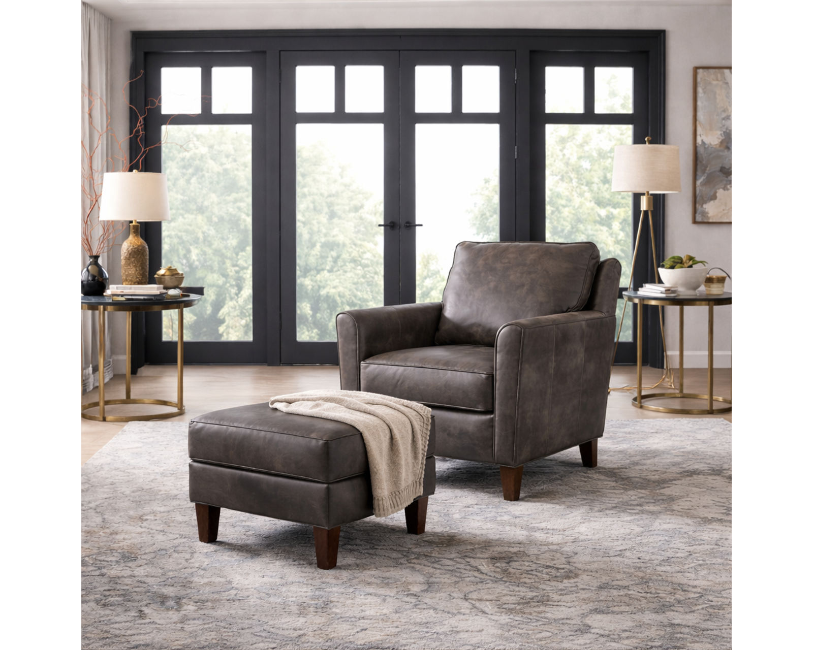 Bradington Young Manning 773 Sofa (12 leathers) 8-Way Hand Tied - Image 14