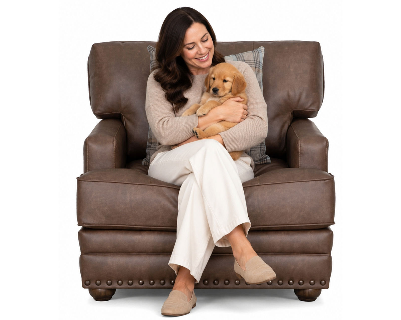 Felix 100" Extra-Wide Sofa (Leather Character. Refined Comfort) - Image 21