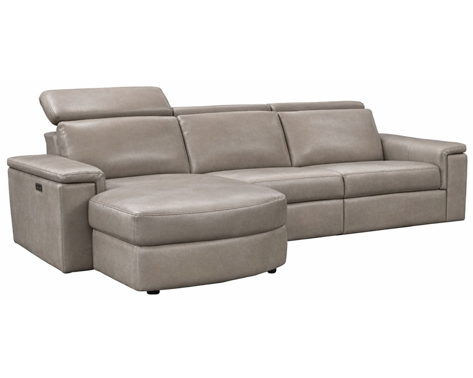 Zoe 3011 Power Headrest Power Reclining Chaise Sectional (standard and wide seat widths) +140 leathers