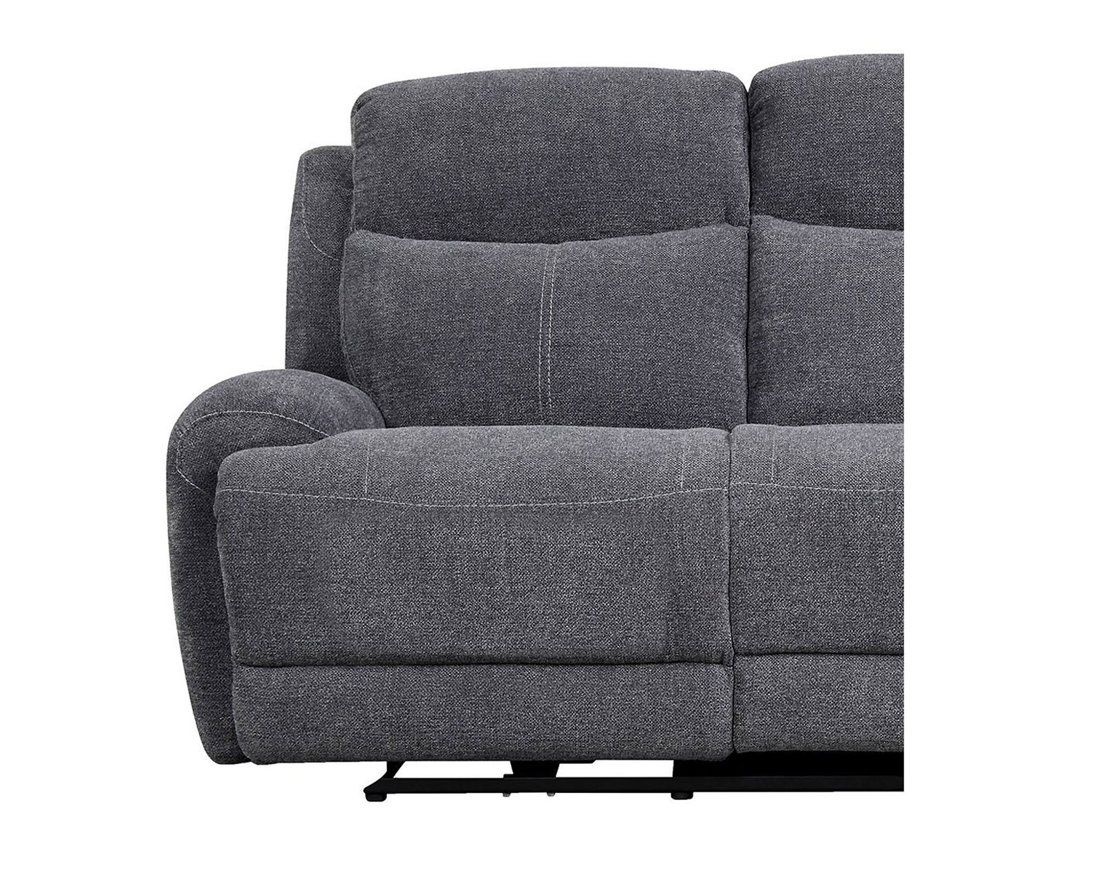 Bowie Grey Power Headrest Power Reclining Sofa - Image 2