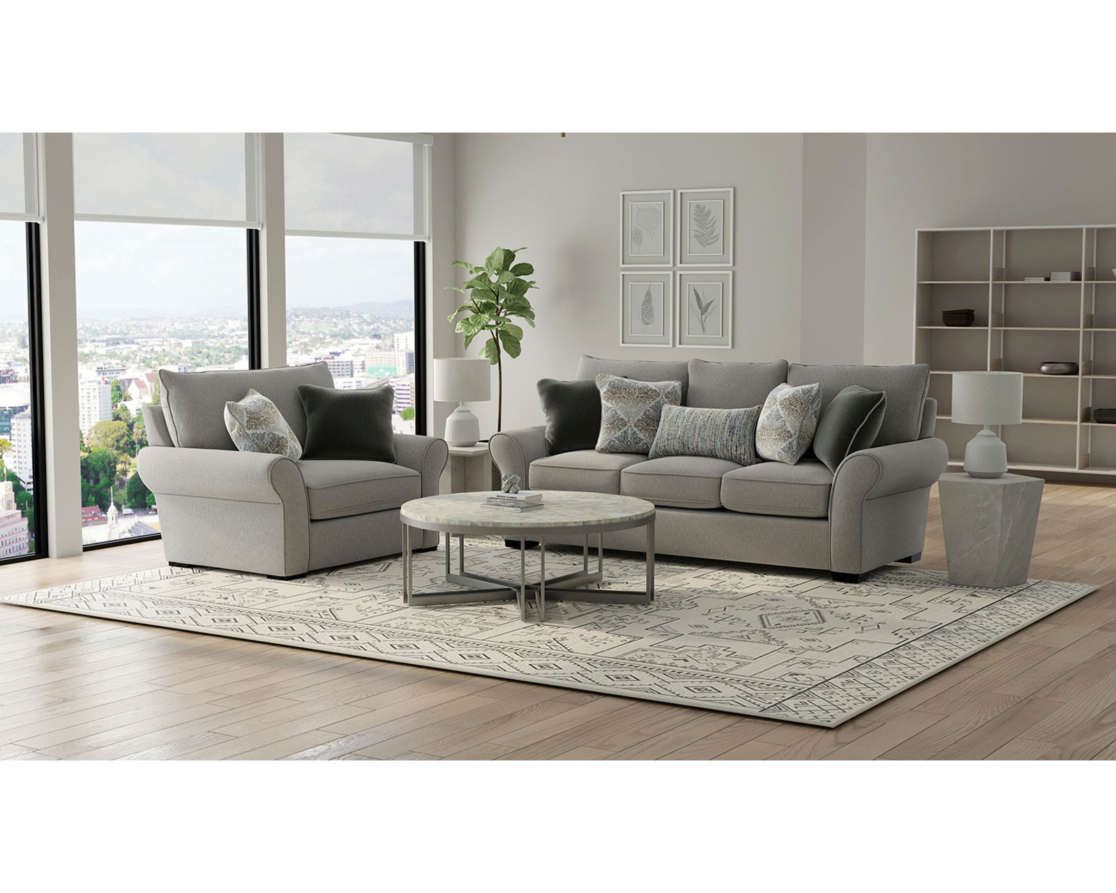 Alden 96" Oversized Sofa (includes pillows) 2 colors - Image 10