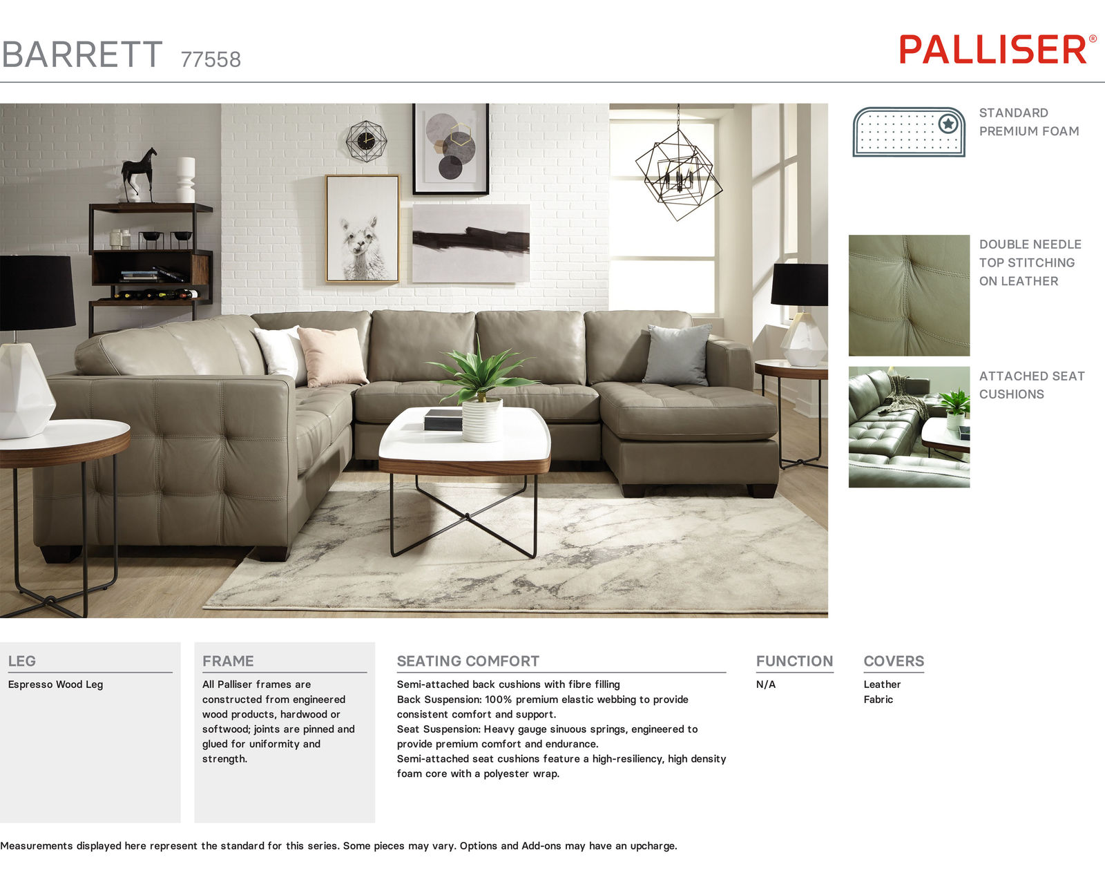 Barrett 77558 Stationary 91" Sofa - Image 21
