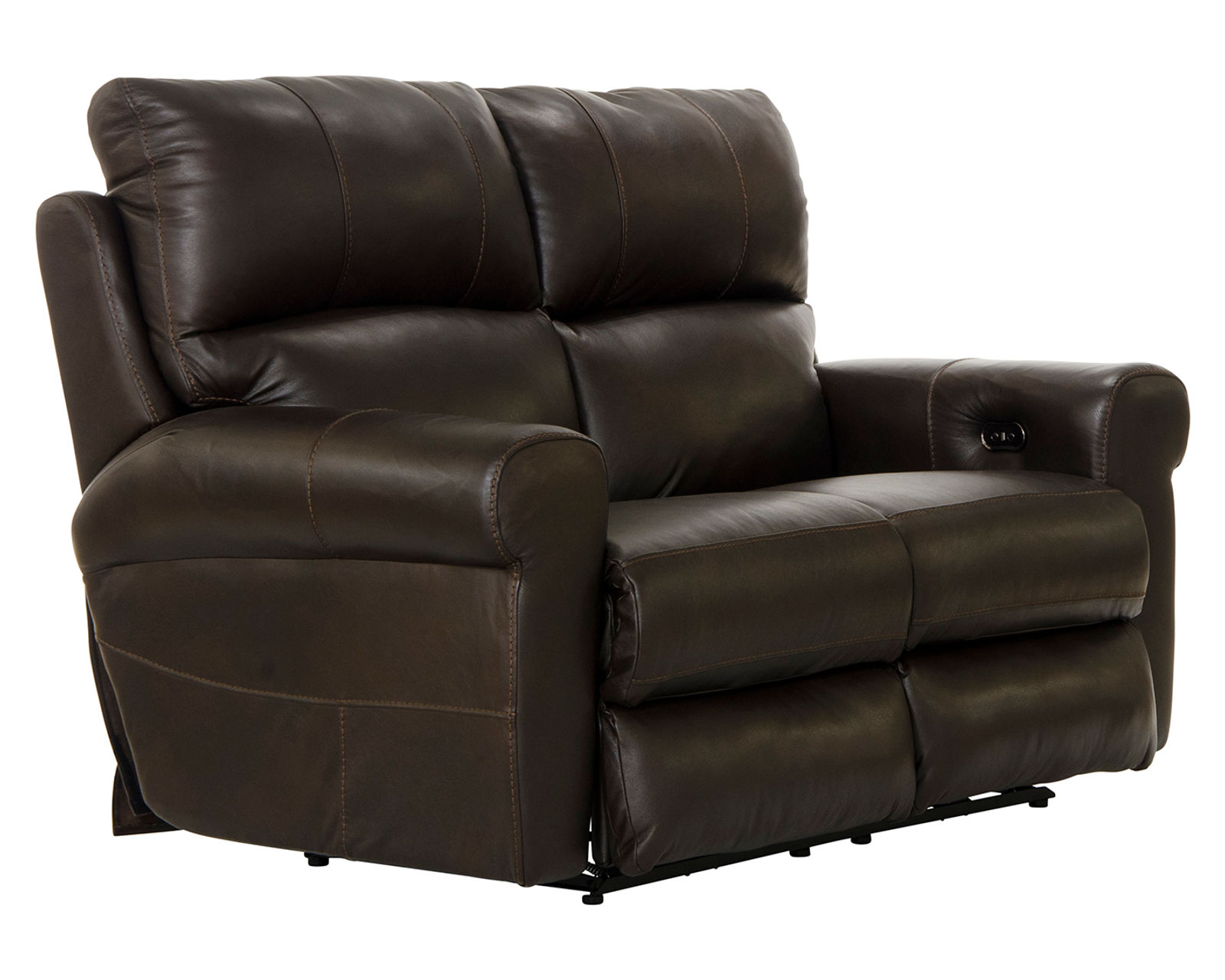 Torretta Leather Power Lay Flat Reclining Sofa in Putty (87") - Image 13