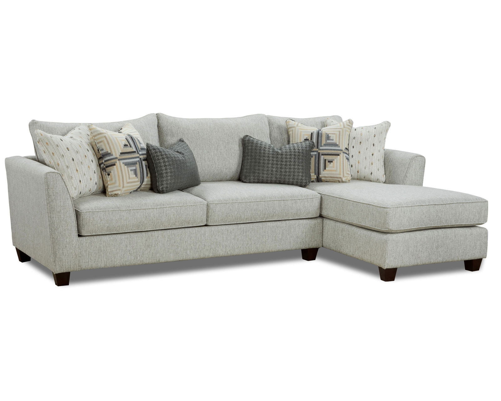 Palm Beach 114" Chaise Sofa Sectional (includes pillows) - performance fabric