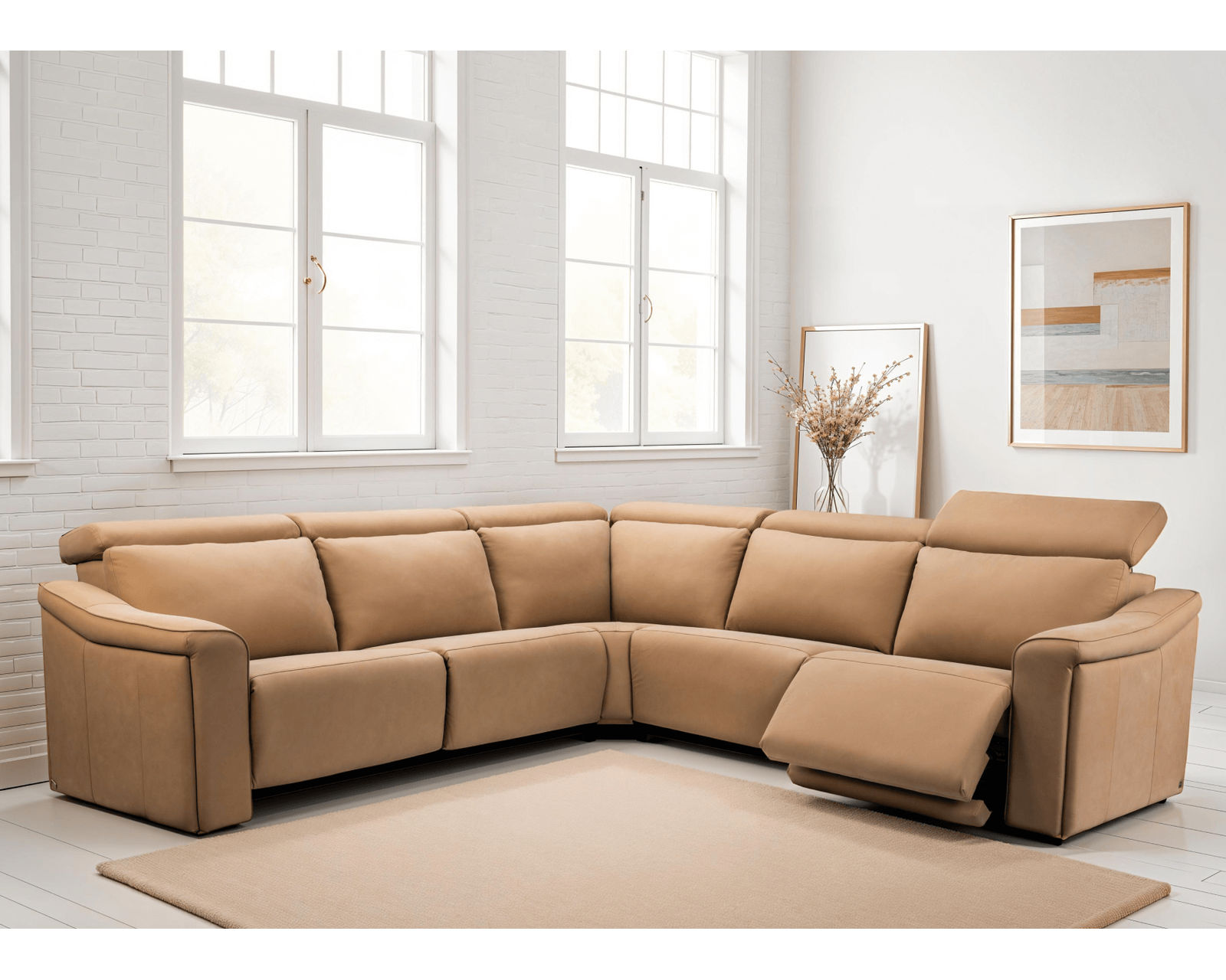 Bennett F007 Power Headrest Power Reclining Sectional (standard and wide seat widths) +140 leathers - Image 3