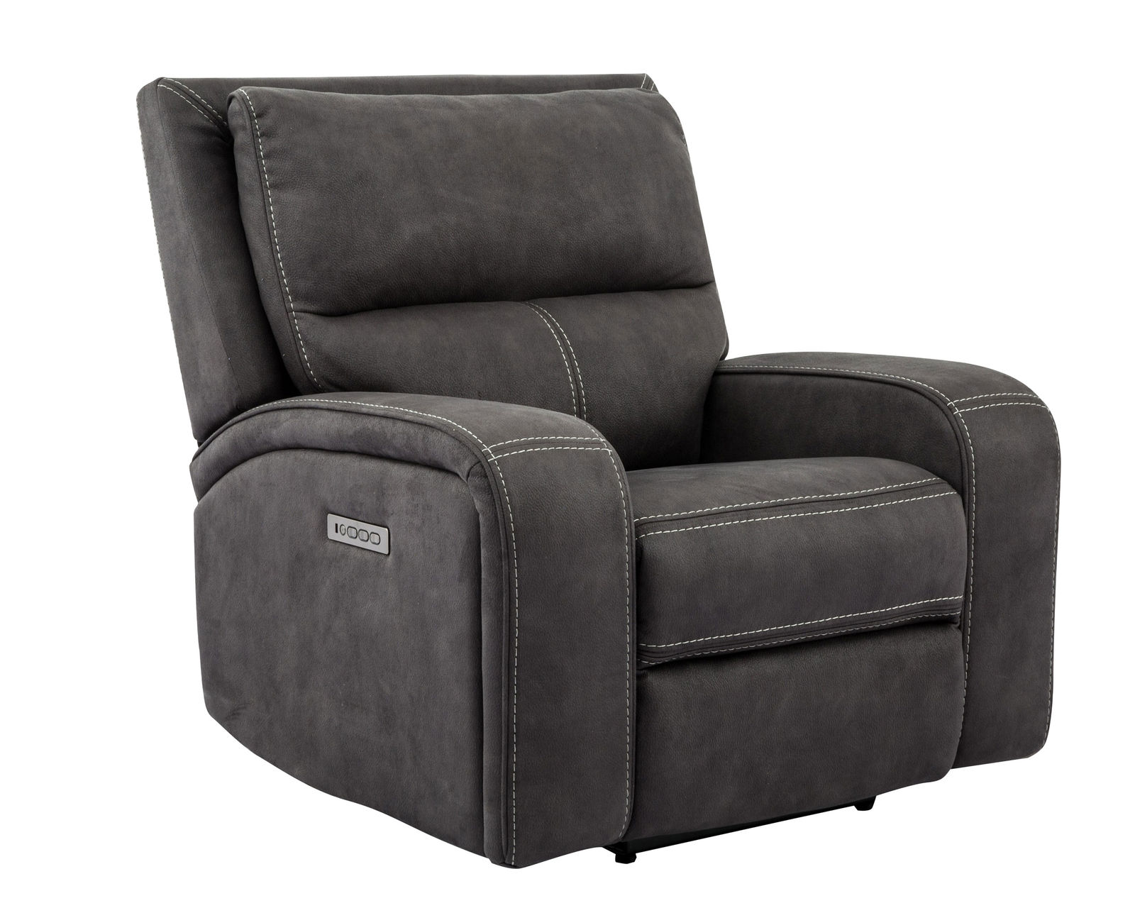 Polaris Slate 84" Power Headrest Power Reclining Sofa - Image 6