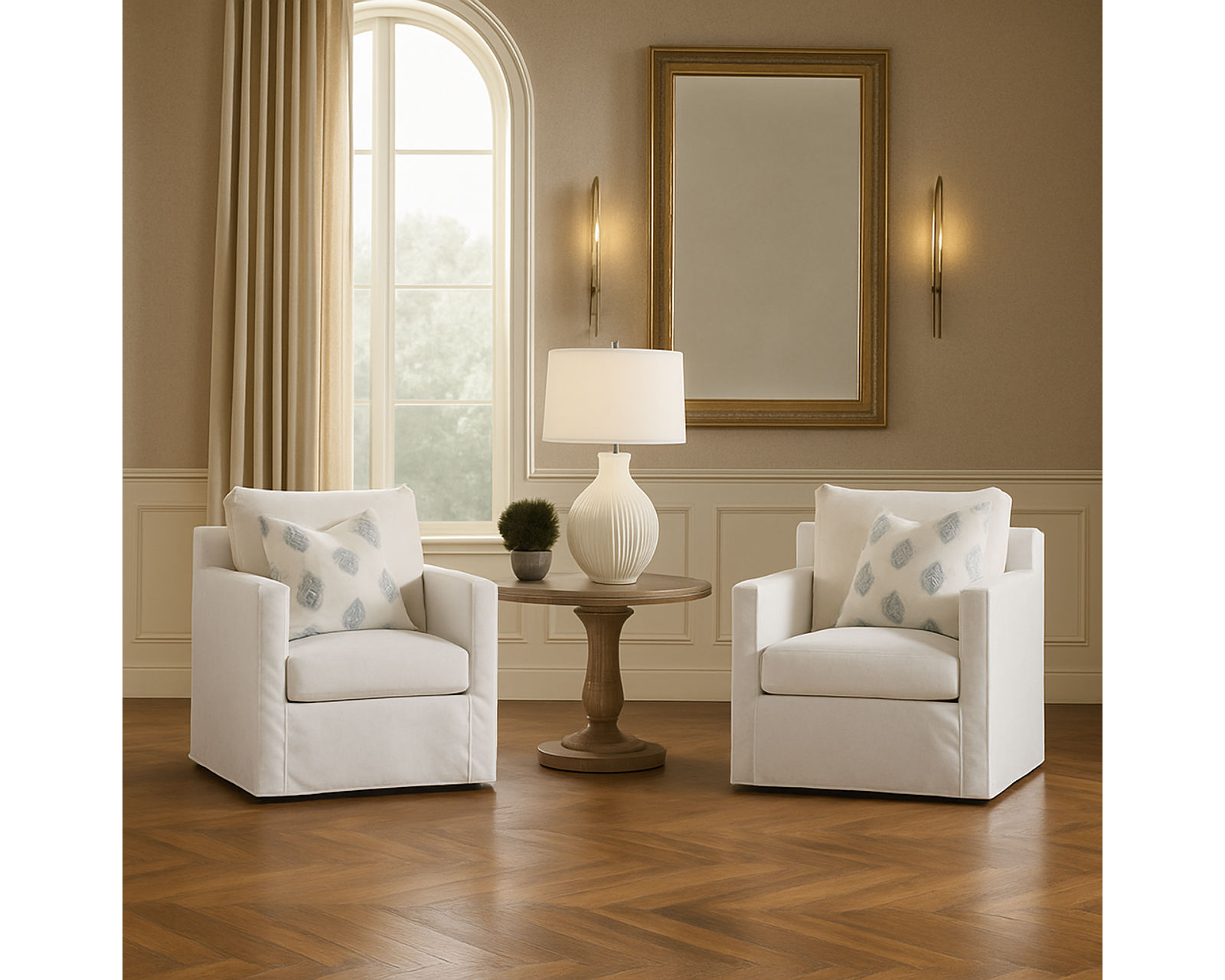 Bel Air 705 Slipcover Sofa 79" - 87" (+69 fabrics) - Image 4
