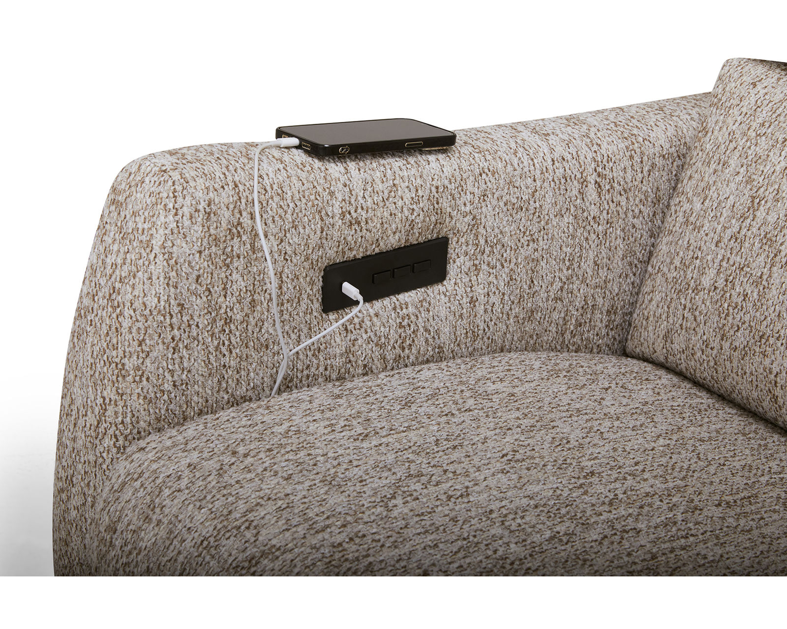 Luna 40110 Triple Power Reclining Sofa (81") +50 fabrics - Image 5