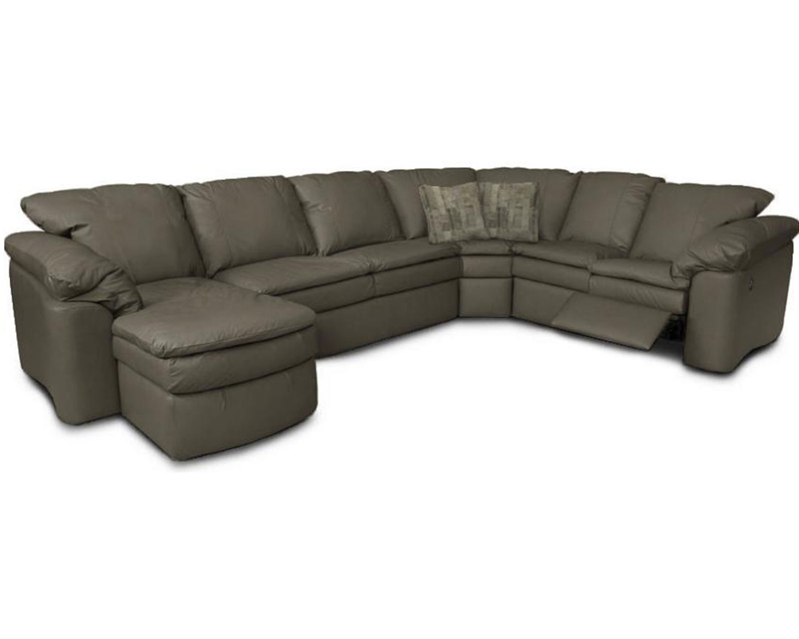 Lackawanna 7300L Leather Reclining Sectional (7 Top-Grain Leather Choices) - Image 6