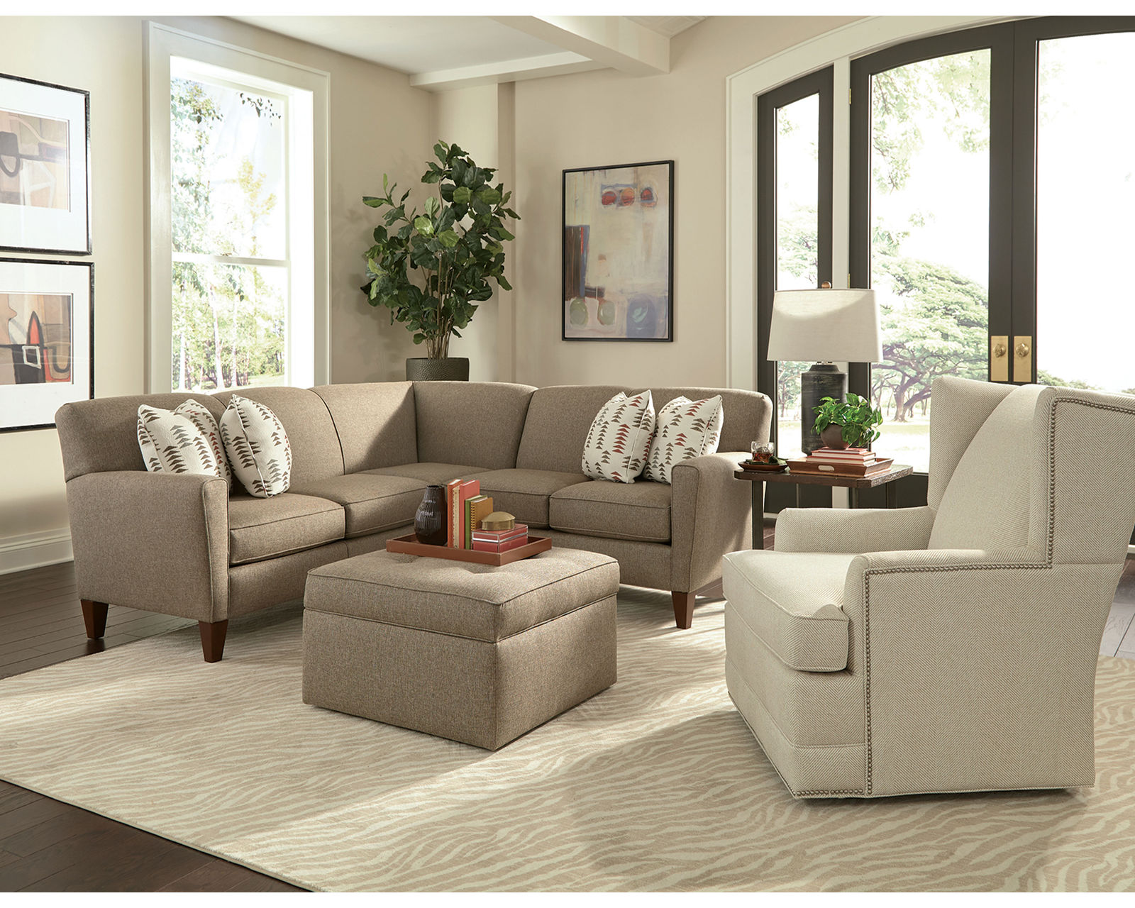 Collegedale Stationary Sectional (+100 Standard and Performance Fabrics) - Image 5