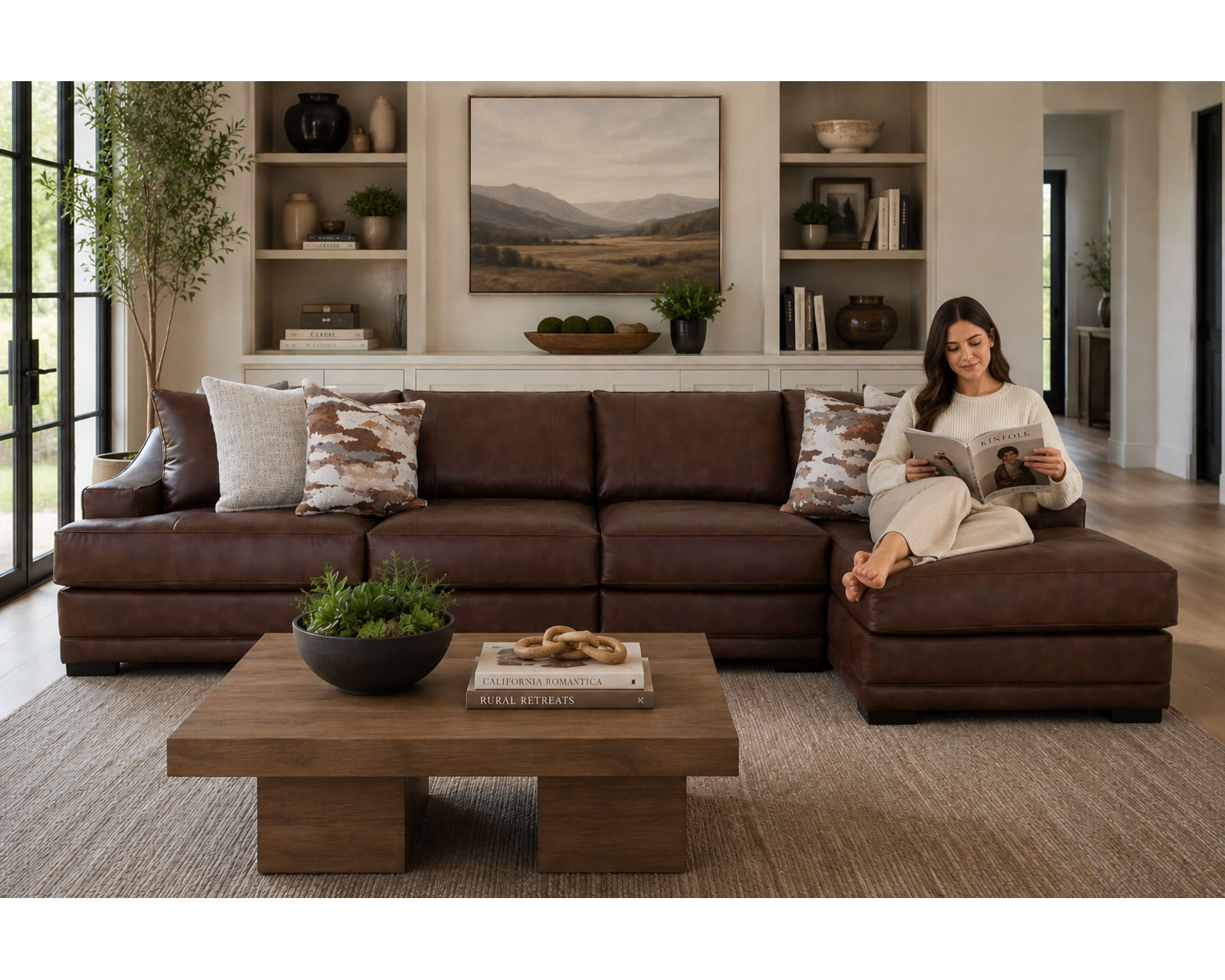 Highlands 893 Modular Sectional (Big Comfort. Flexible Design. The Rich Look of Leather) - Image 11