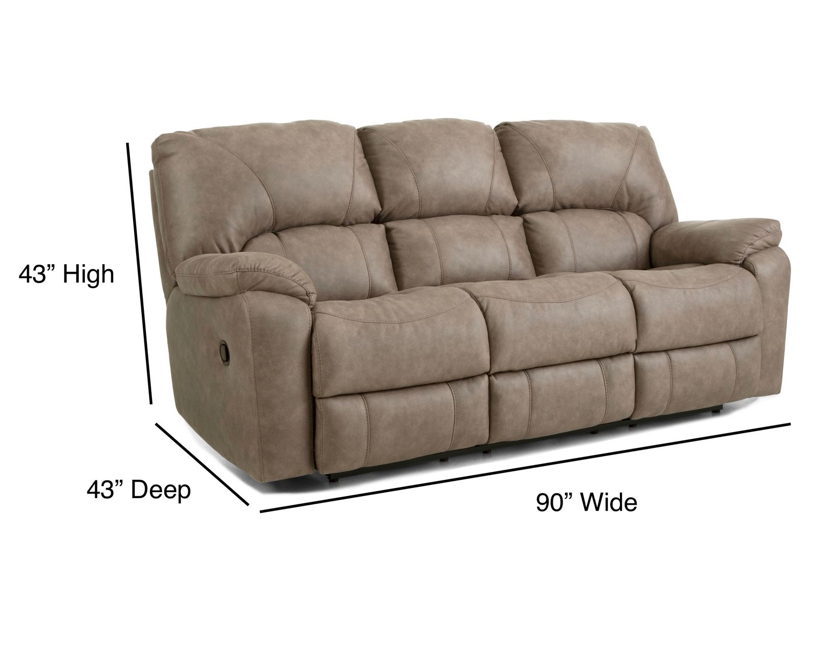 Janie 81" Rocking Reclining Console Lovesat (In stock) - Image 7