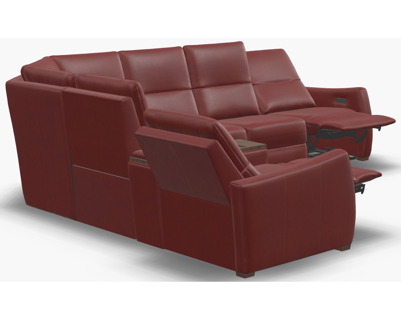 Luna 40110 Triple Power Reclining Sectional (+100 leathers) - Image 22