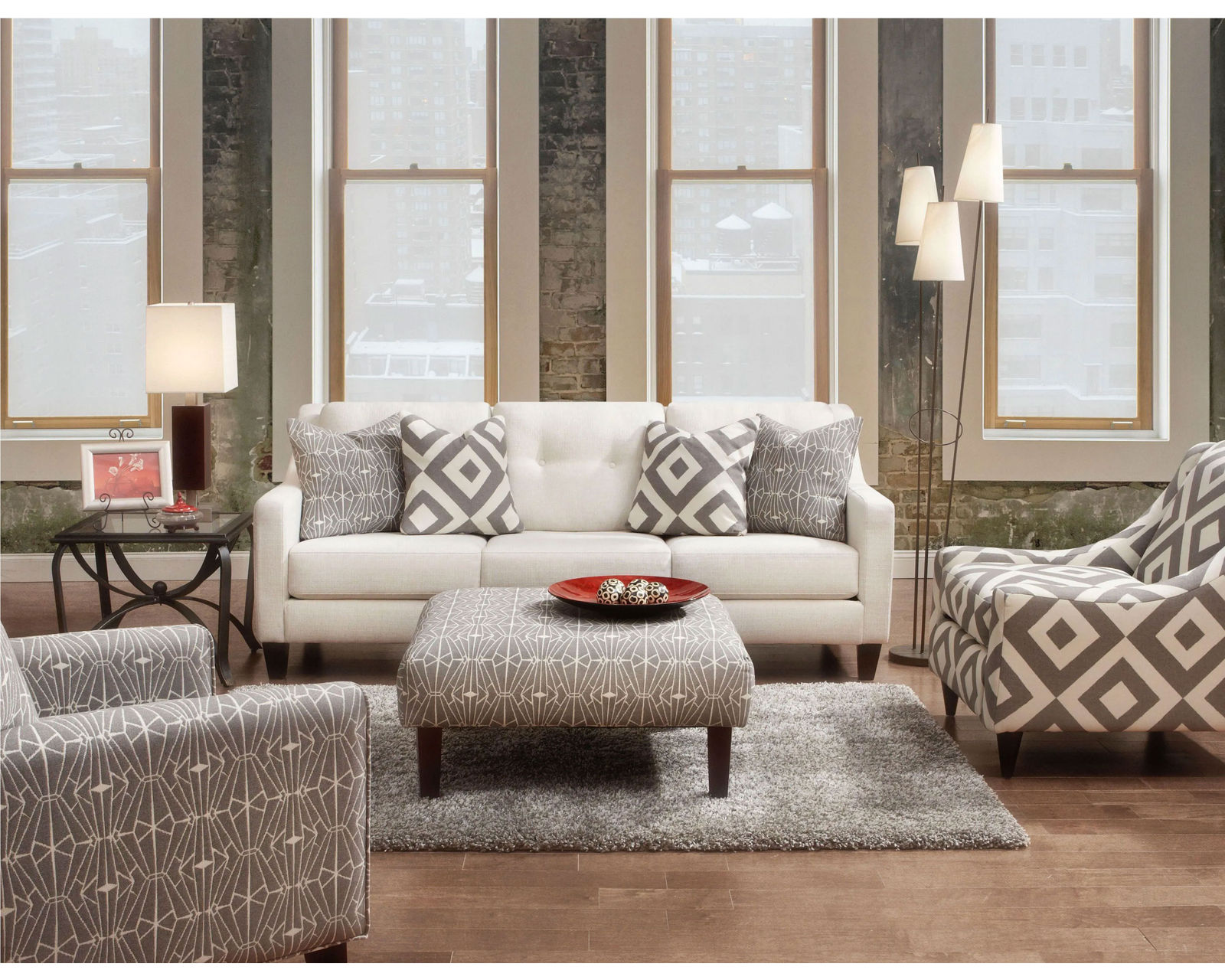 Sugarshack Glacier 86" Sofa (Includes Pillows) - Image 6