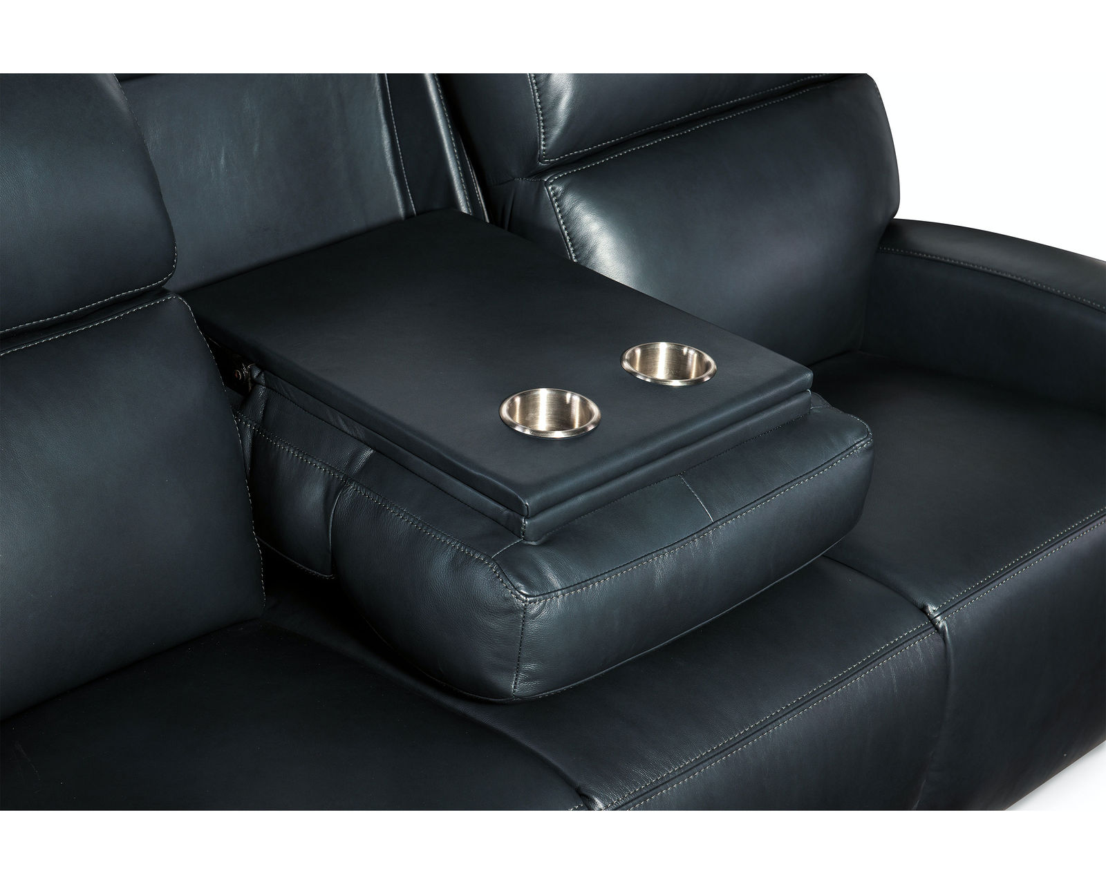 Ruthe Zero Gravity Power Recline Loveseat with Power Headrest (Denim) - Image 8