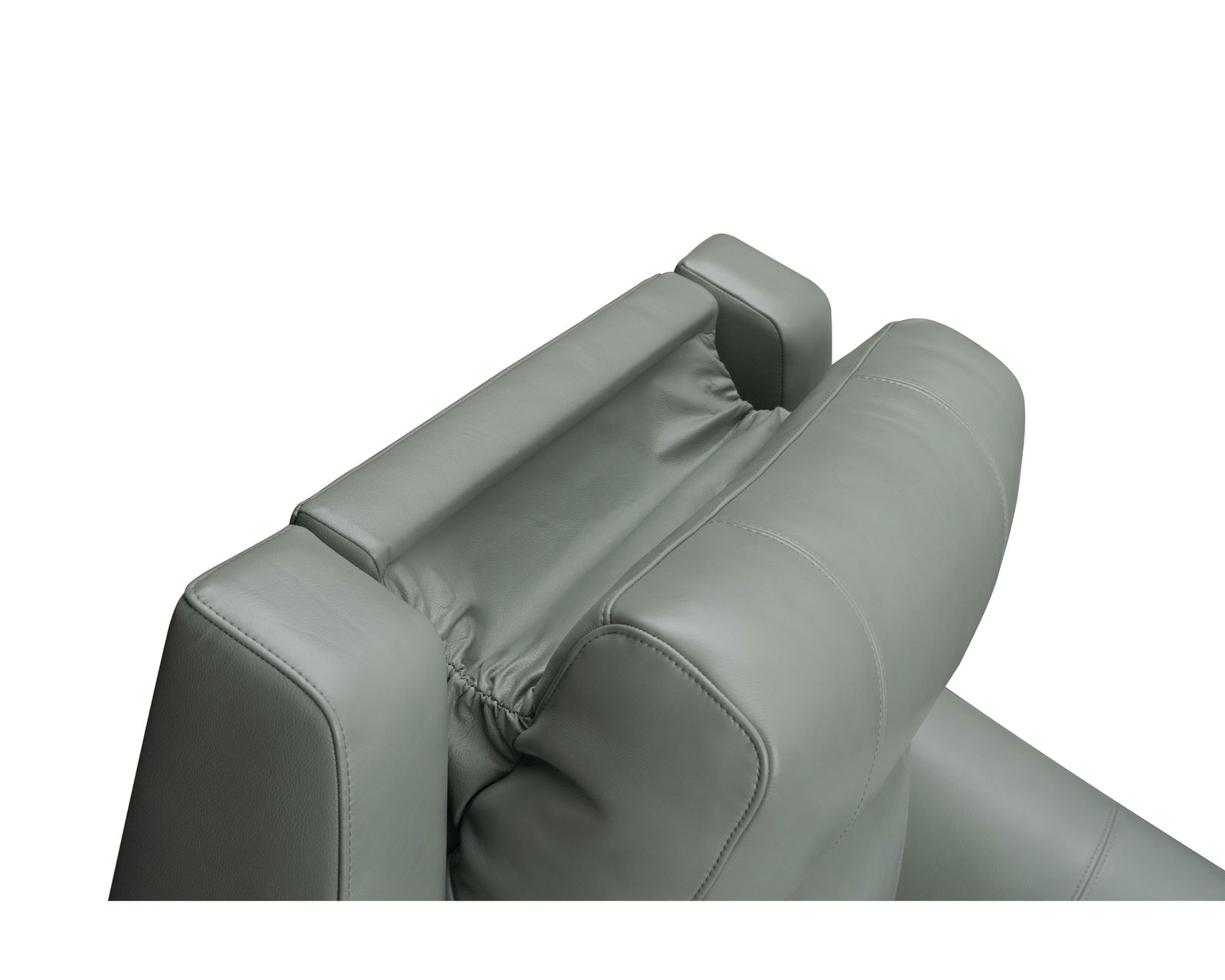 Kester Leather Power Headrest Power Reclining Sofa in Lorenzo Mint - Image 18