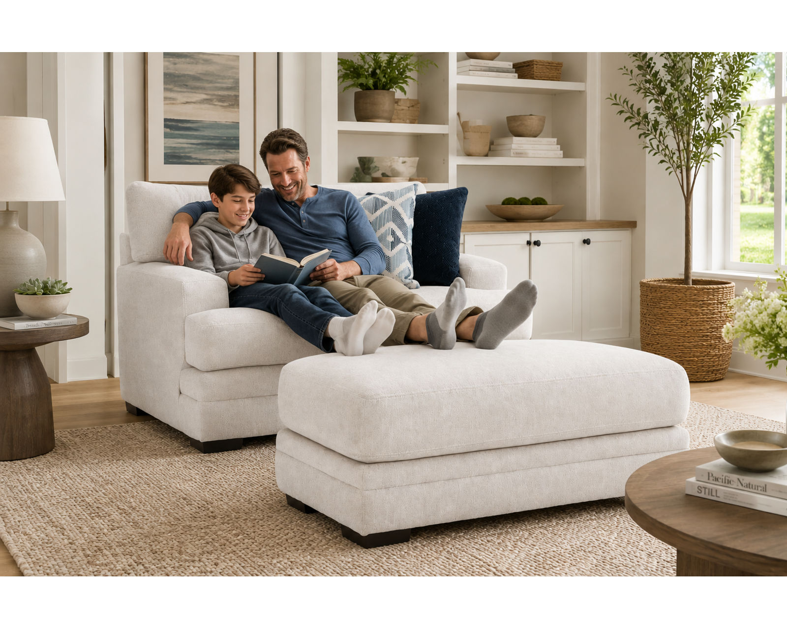 Laken Sofa with Reversible Chaise (99") Includes Pillows - Image 15