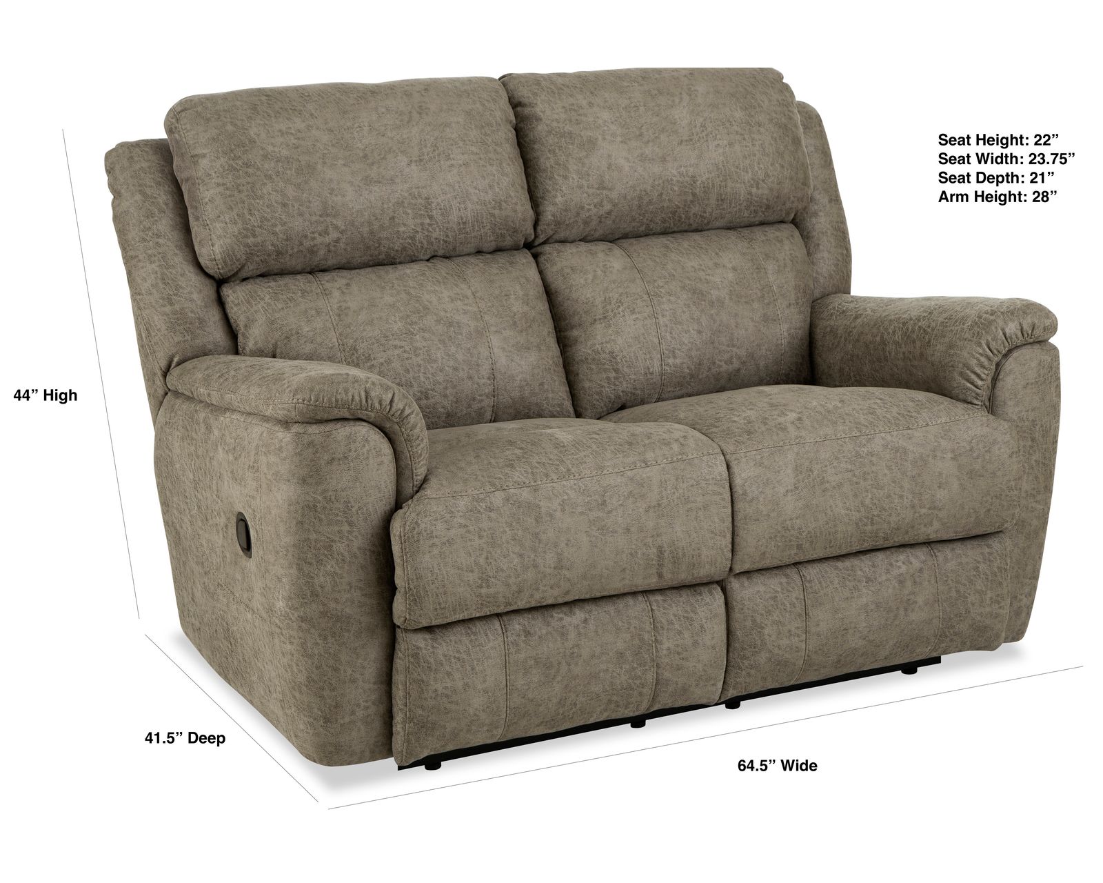 Laurel 88" Double Reclining Sofa Tan (In stock) - Image 9