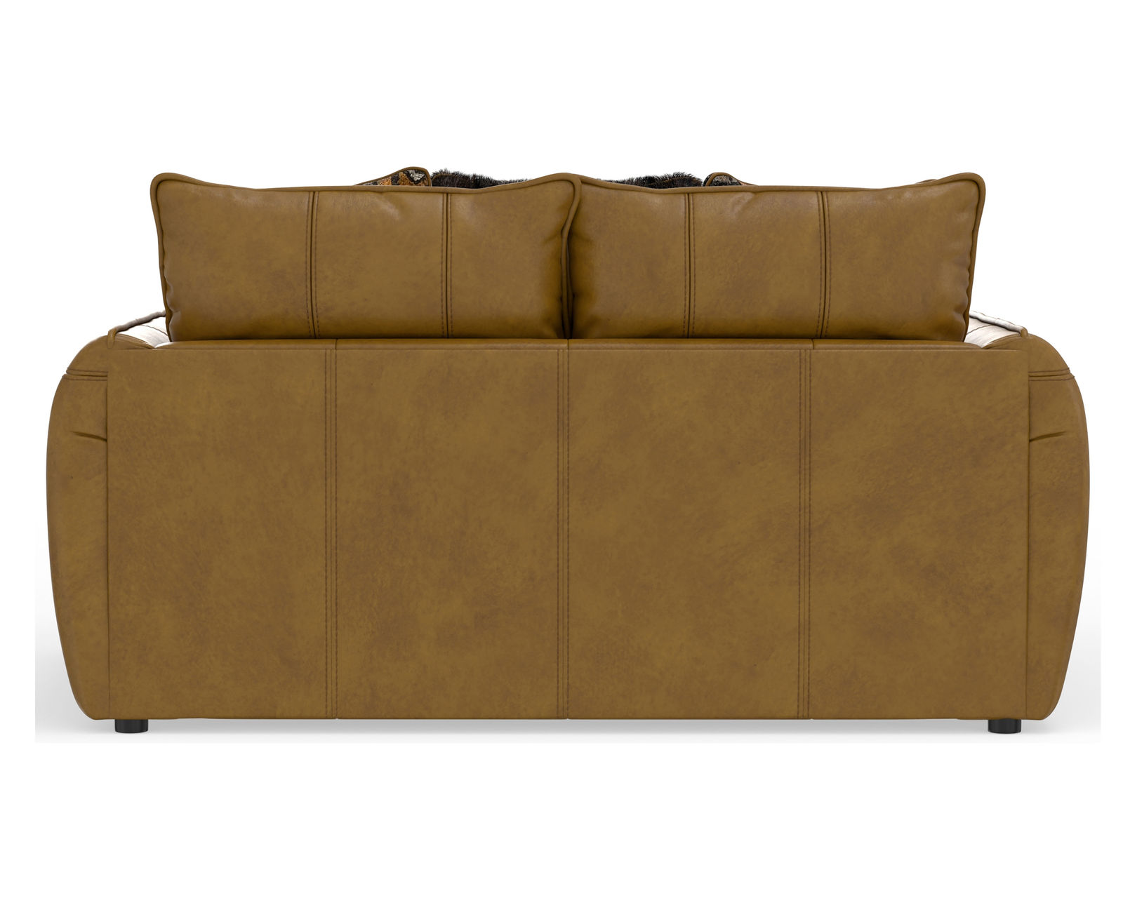 Corvara 91" Top Grain Leather Sofa (includes fabric pillows) - Image 15