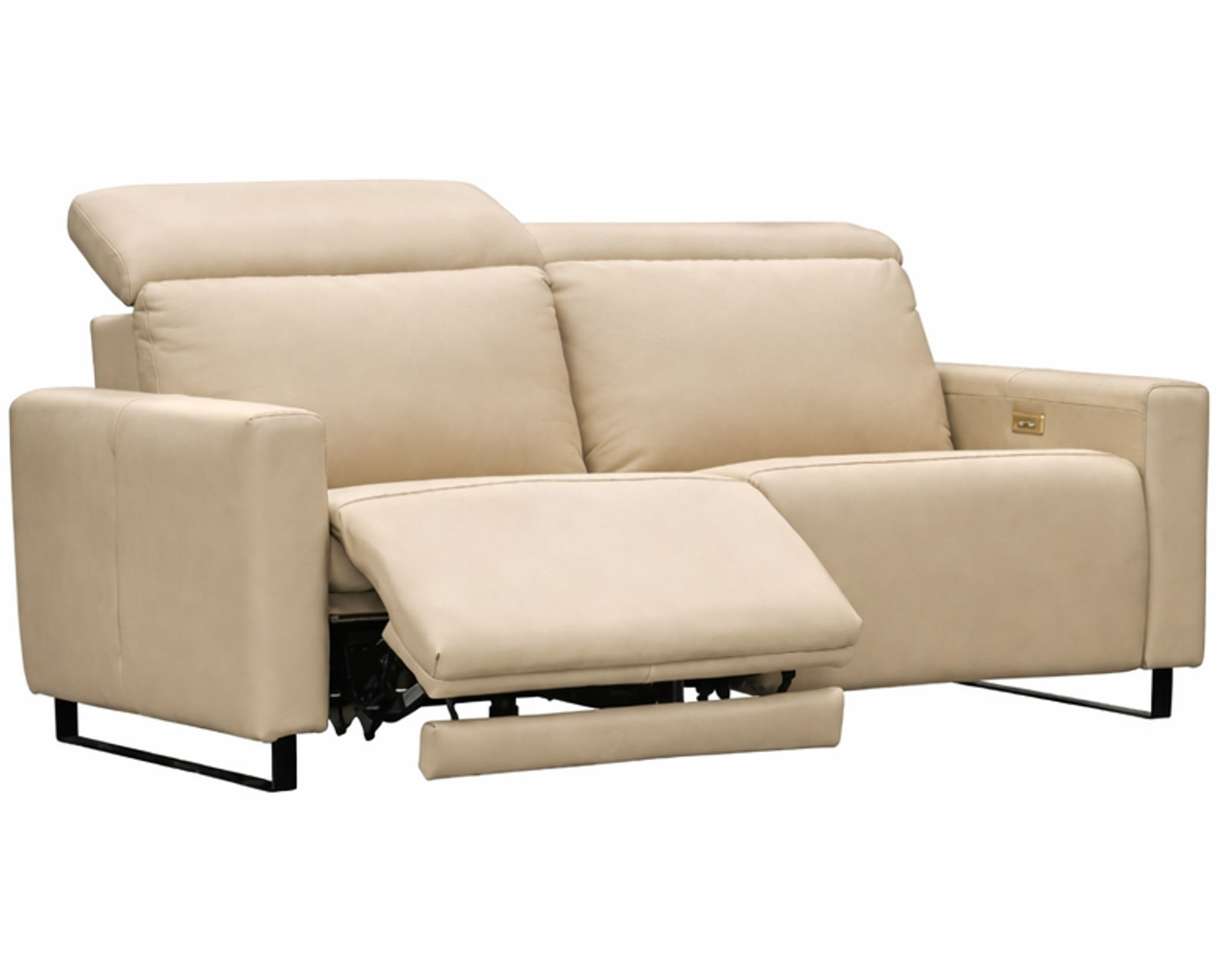 Florent Dual Power Reclining Sofa — Available in Standard & Wide Cushions, 140+ Leather Options, and 80", 84", or 112" Widths