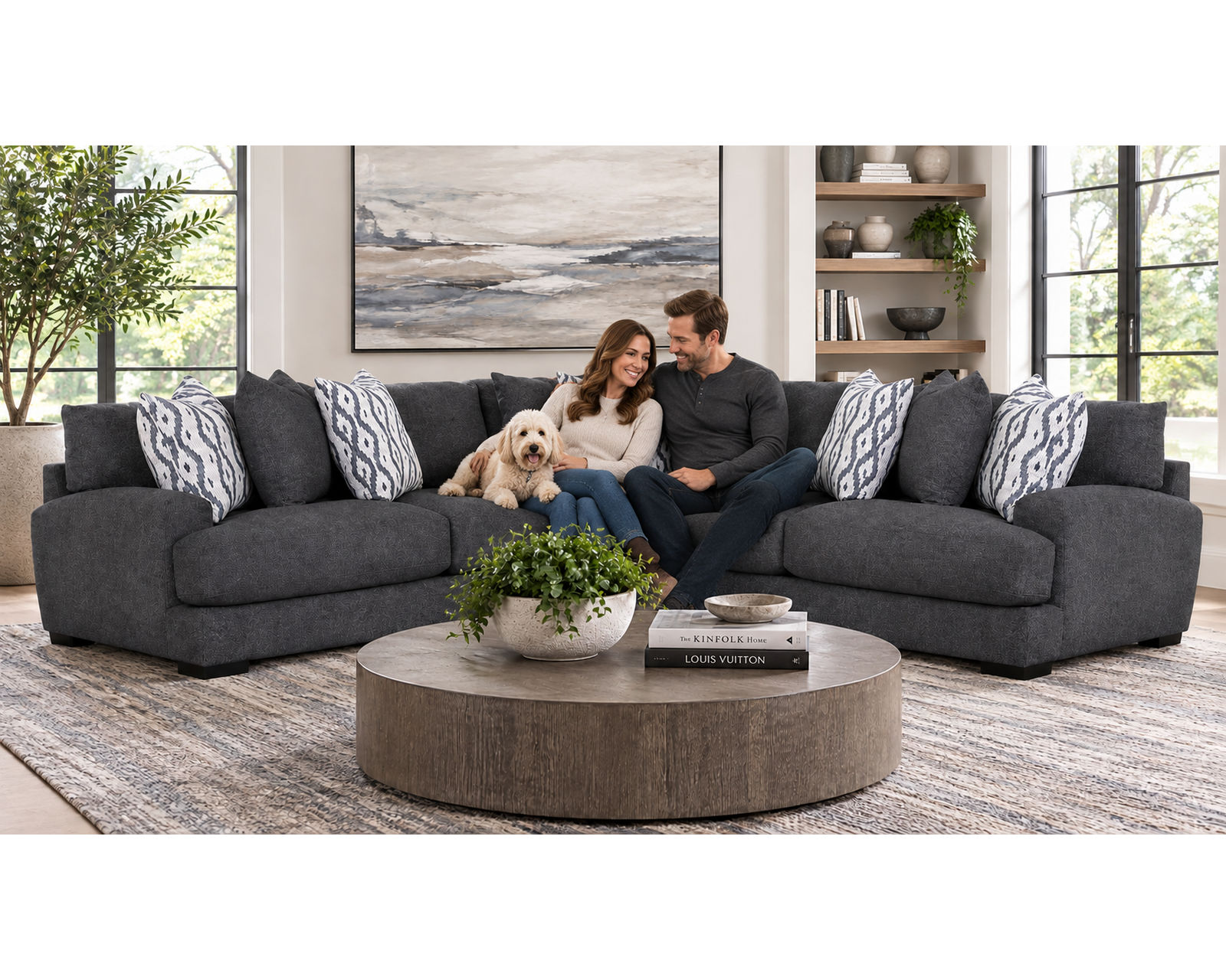 Journey 808 Stationary Sectional (Includes Pillows) - Image 9