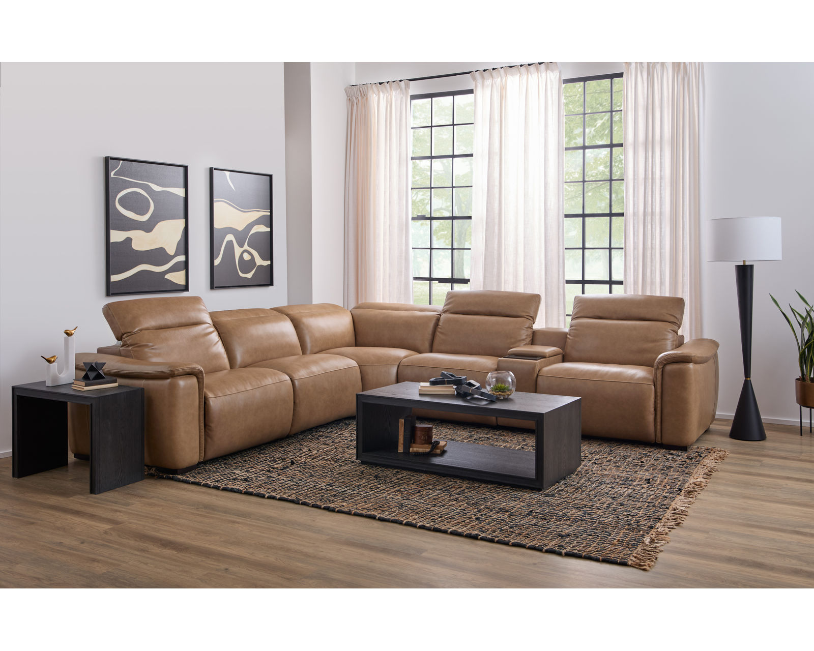 Camden 1427 Power Headrest Power Reclining Sectional (2 colors) in stock - Image 7