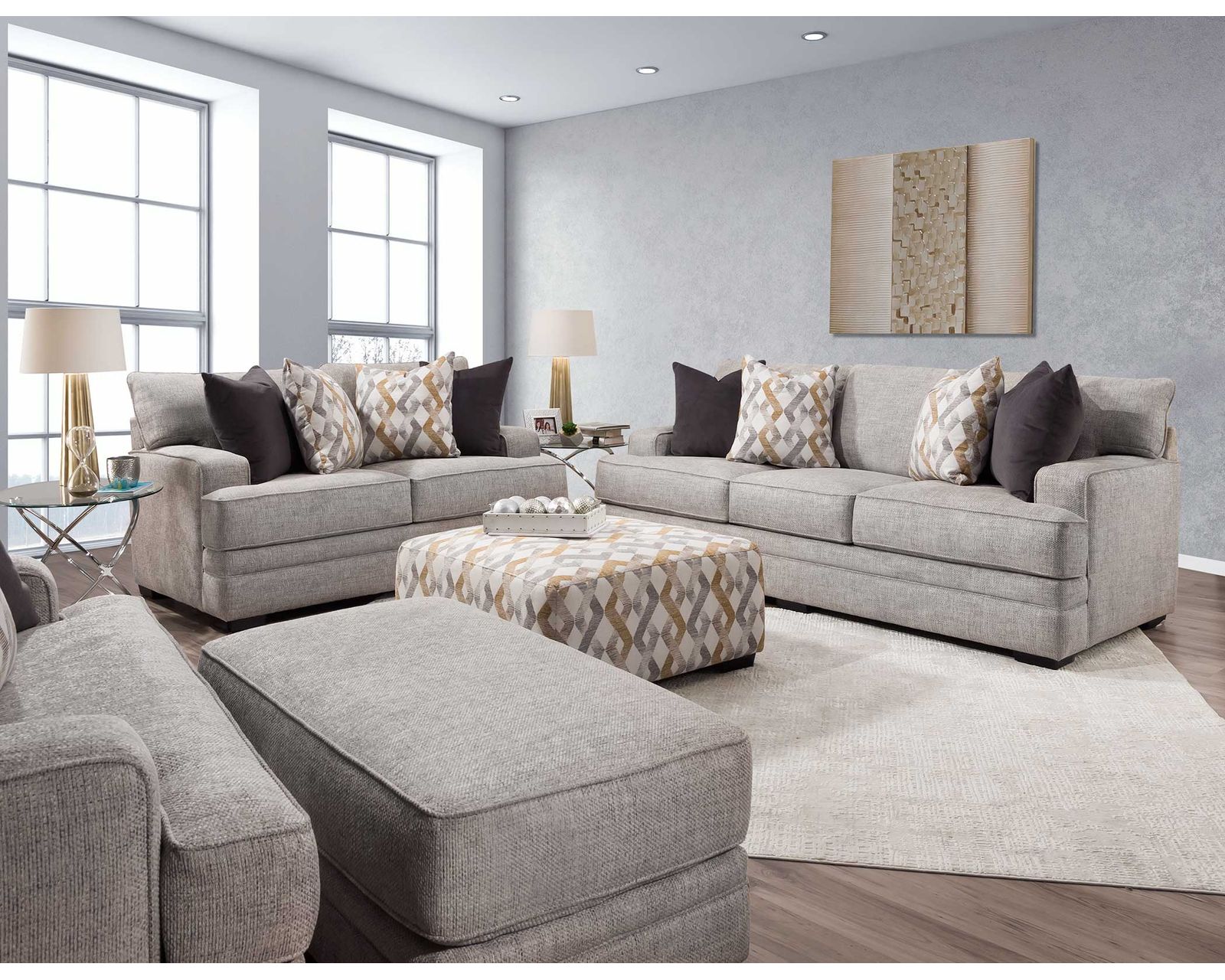 Protege 953 Stationary Sofa (101") Includes Pillows - Image 9