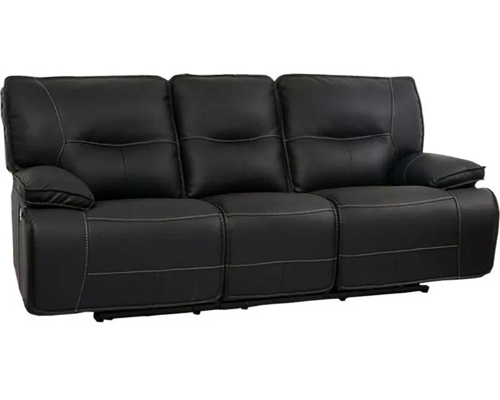 Spartacus 87" Black Power Headrest Power Reclining Sofa