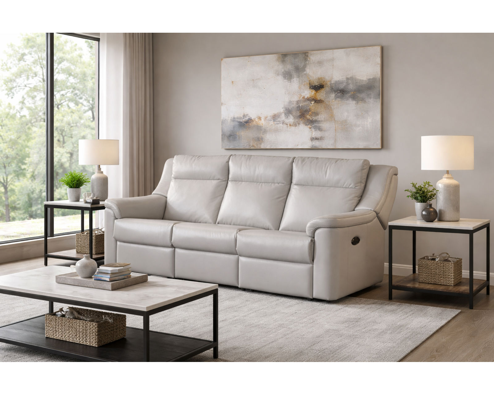 Sydney Dual Power Reclining Sofa — Available in Standard & Wide Cushions, 140+ Leather Options, and 82", 85", or 114" Widths - Image 11