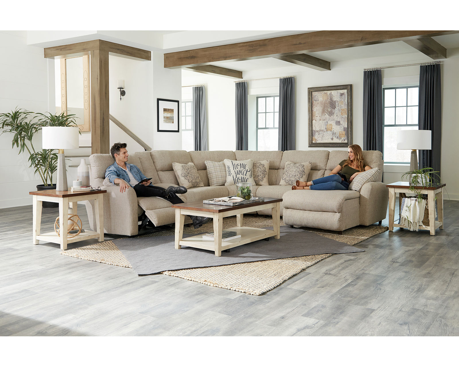 McPherson Lay Flat Modular Reclining Sectional - Image 4