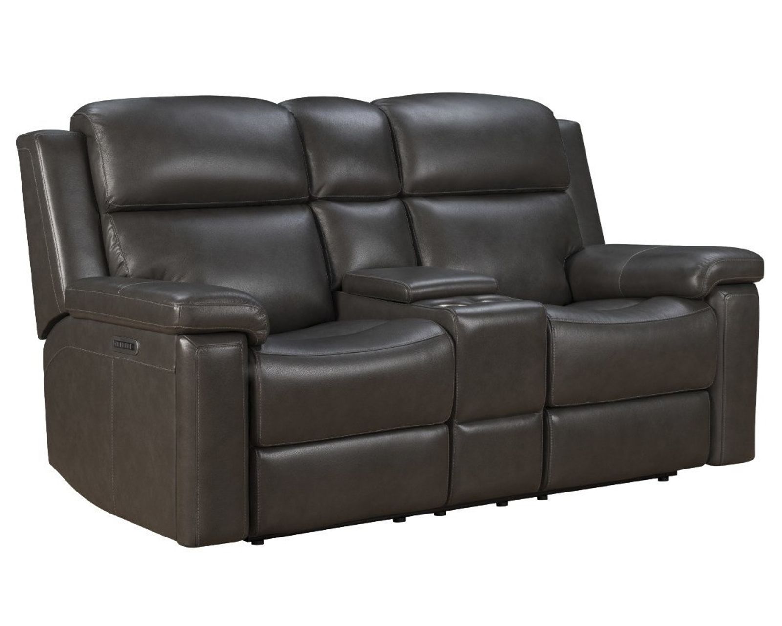 Leon 87" Power Reclining Sofa w/Power Head Rests, Power Lumbar, Heat & Massage (Dropdown Table w/Smart Tabletop Control) In stock - Image 9
