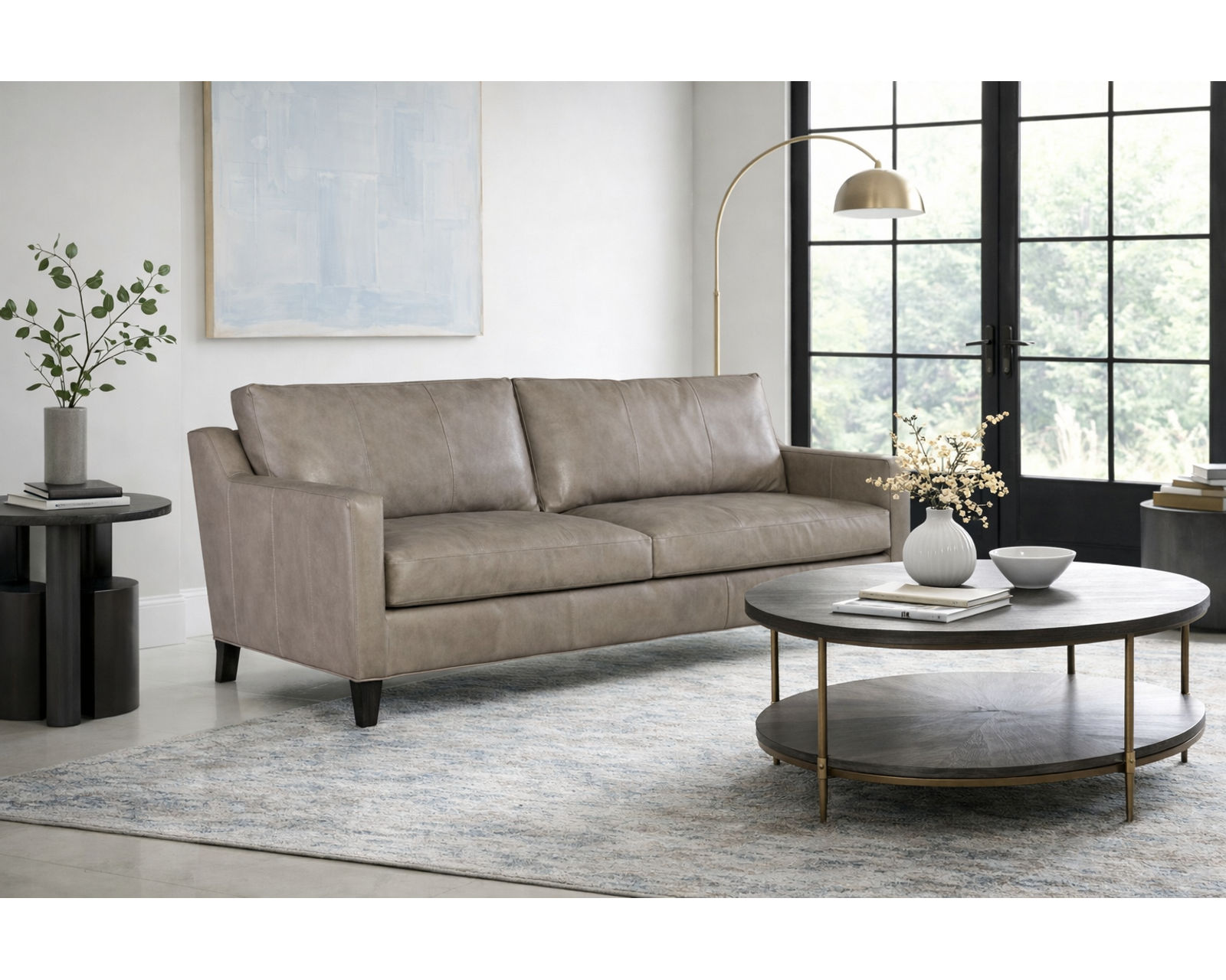 Bradington Young Melville 771 Sofa (12 leathers) 8-Way Hand Tie - Image 5