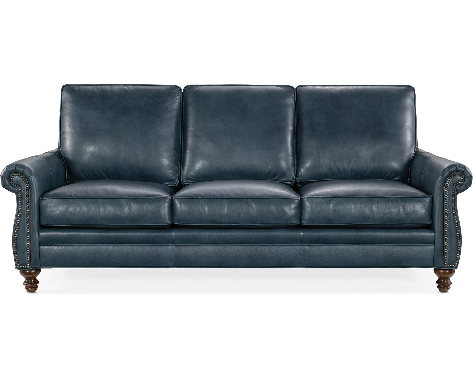 Bradington Young Reddish 579 Sofa (12 leathers) 8-Way Hand Tied