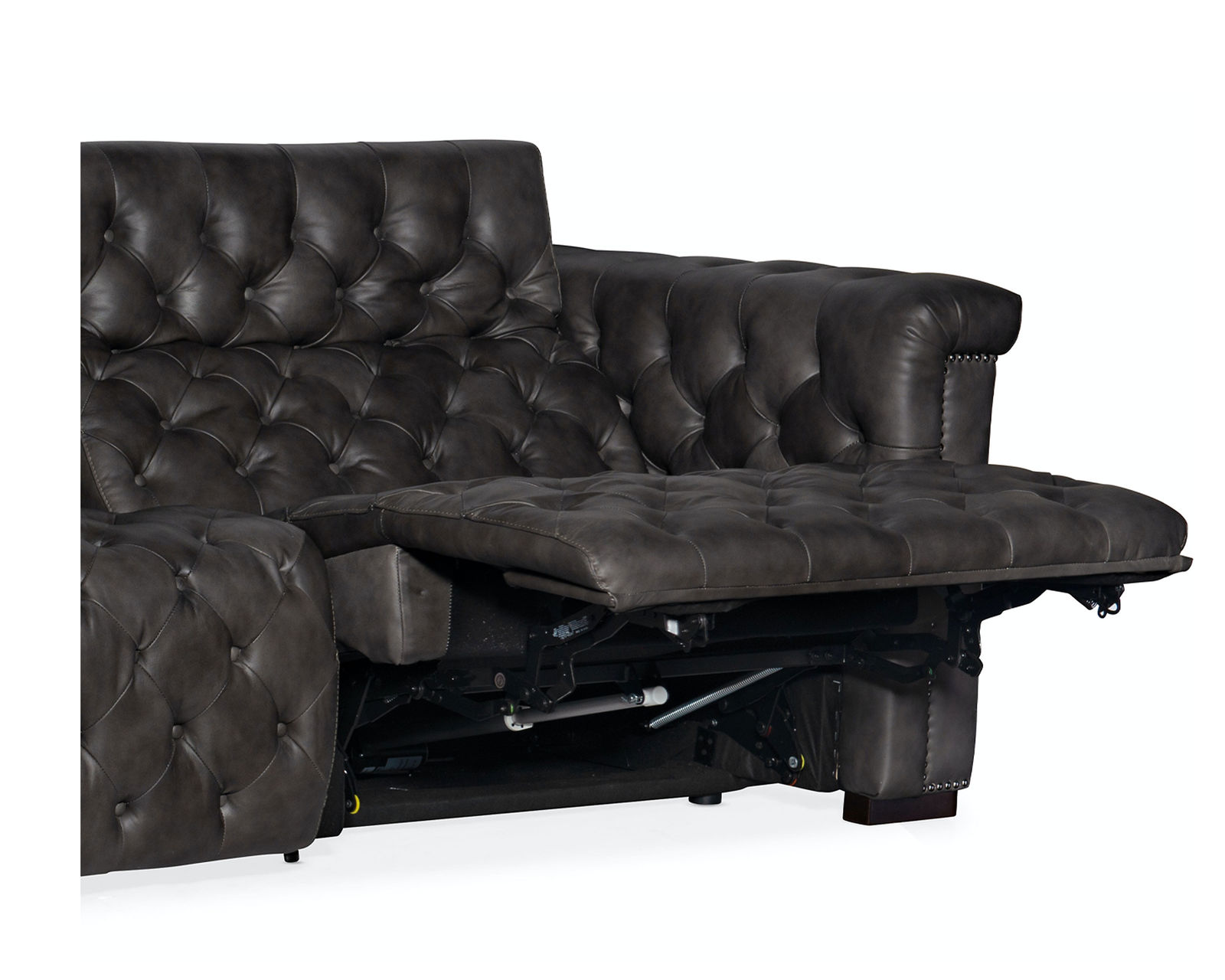 Savion Leather Grandier Sofa Power Headrest Power Reclining Sofa (124") - Image 7