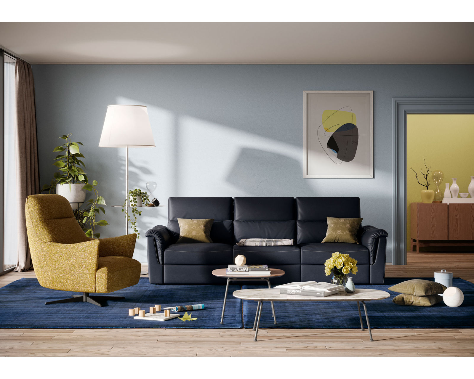 Amorevole C176 Leather Sofa (82" and 90") +50 leathers - Image 3