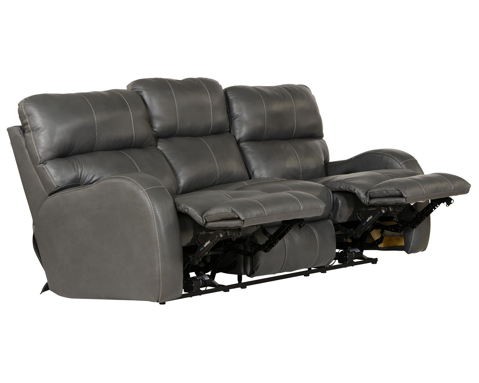 Angelo 83" Top Grain Leather Touch Power Headrest Power Reclining Sofa (Color choices) - Image 6