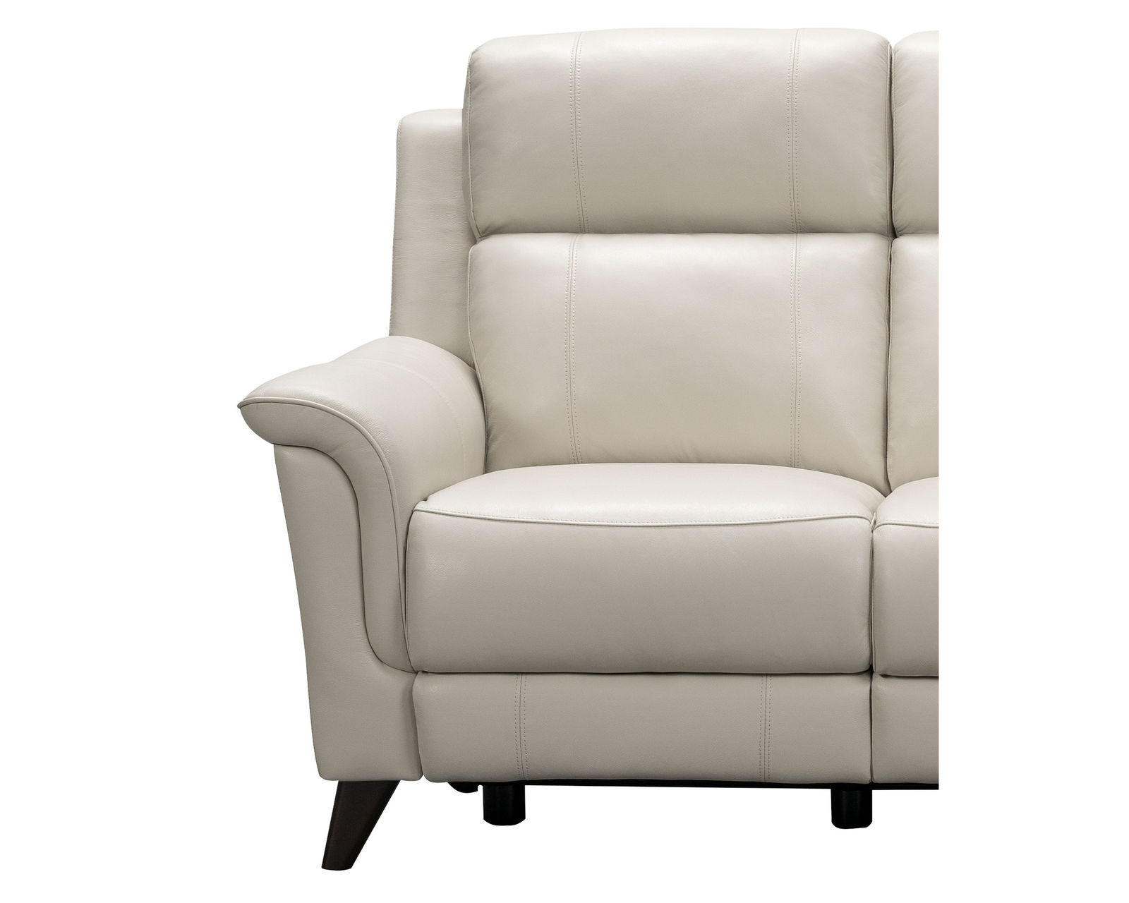 Kester Leather Power Headrest Power Reclining Sofa in Laurel Cream - Image 4