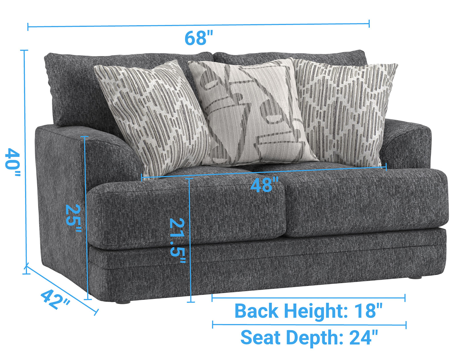 Tyson 93" Sofa (includes pillows) 2 colors - Image 18
