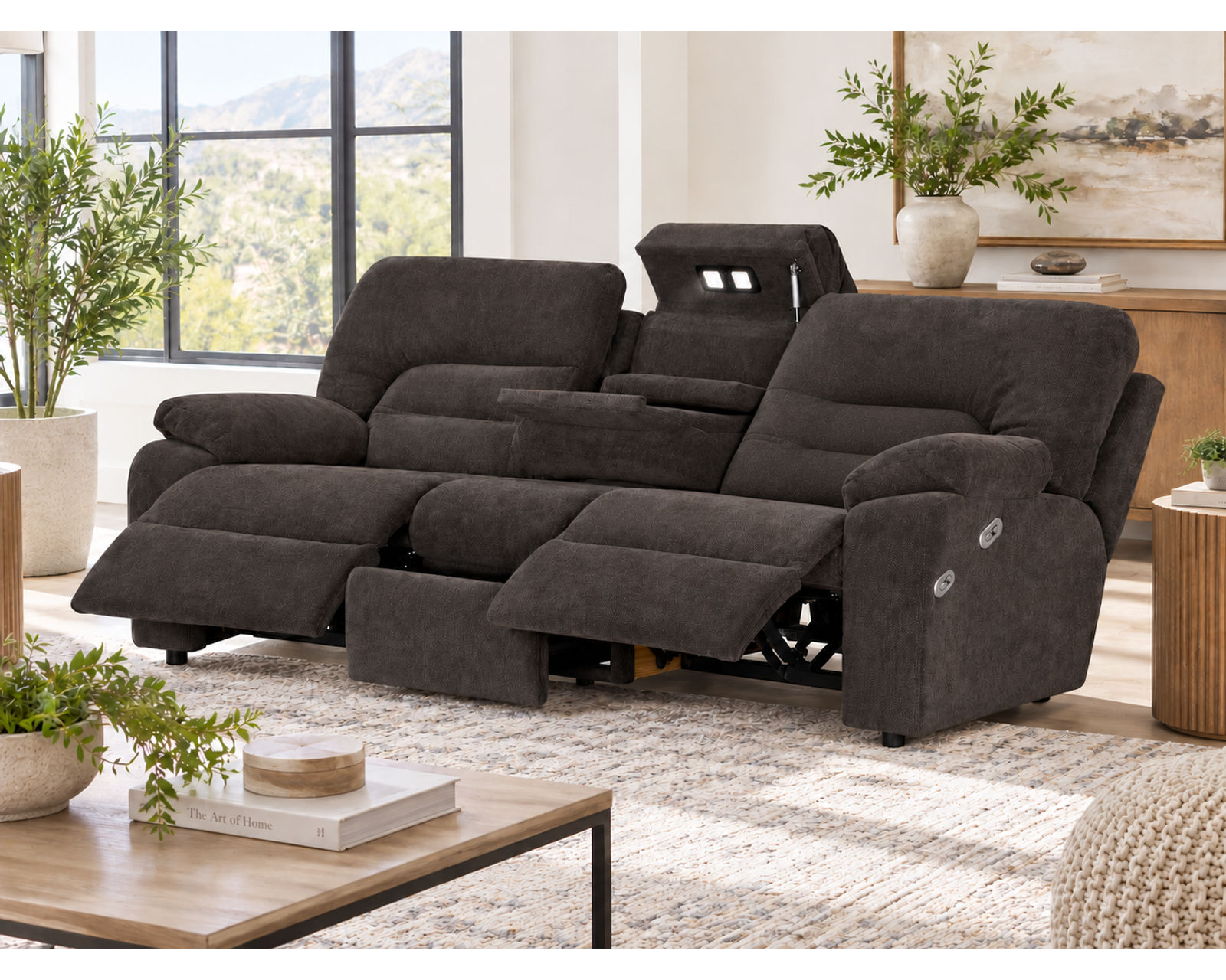 Tribute 797 Power Headrest Power Reclining Sectional with Light and USB Charging - Image 14