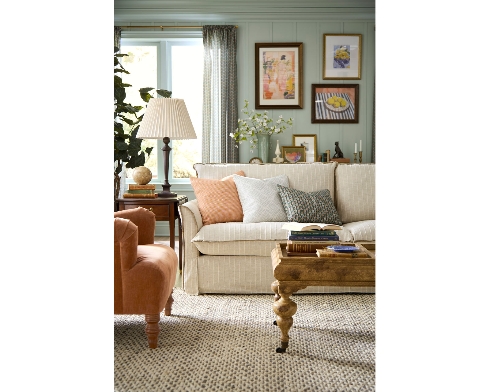 Erin & Ben Oxford 93" Sofa (includes five pillows) - Image 5