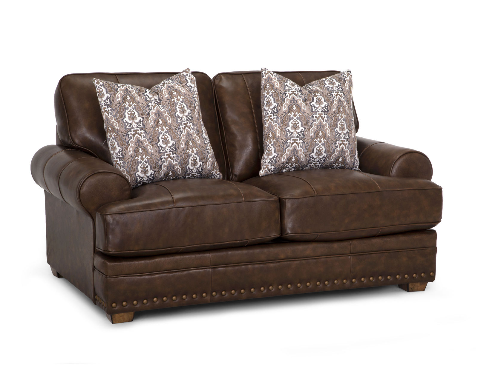 Tula Leather Sofa (93") Includes pillows - Image 7