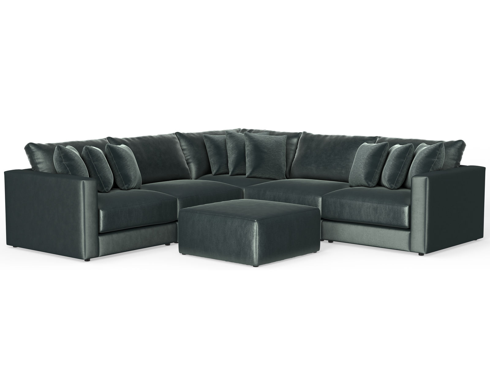 Remington 2245 Stationary Sectional (Includes Pillows) extra wide